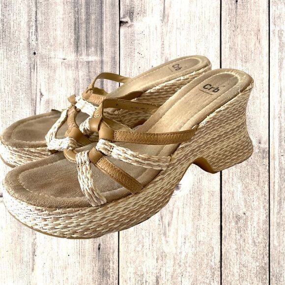 Canyon River Blue Cream Platform Sandals SZ 8.5 - Picture 2 of 7